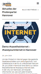 Mobile Screenshot of piratenhannover.de